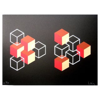 Josep Molins, Falsaciones Del Triangulo De Penrose 5, Lithograph, 2003 For Sale