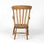 English Elm Vertical Slat Back Armchair Circa 1890 With Turned Legs and H-Stretcher For Sale - Image 4 of 13