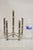 Hollywood Regency Vintage Hollywood Regency Silver Plated Chrome Faux Bamboo Candlesticks - A Pair For Sale - Image 3 of 11
