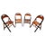 Bauhaus B751 Folding Chairs from Ligna, Czechoslovakia, 1930s, Set of 4 For Sale - Image 14 of 14