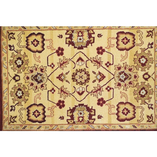 Traditional Oushak Rug 4' X 6' For Sale - Image 3 of 12