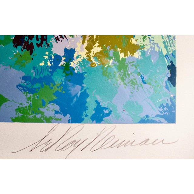 Paper Le Roy Neiman "Elephant Family" Large Original Serigraph. 1983 Original Print For Sale - Image 7 of 8