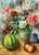 Peter Ludwigs, Still Life with Fruit and Flowers, 1925-35, Oil on Canvas, Framed For Sale - Image 11 of 11