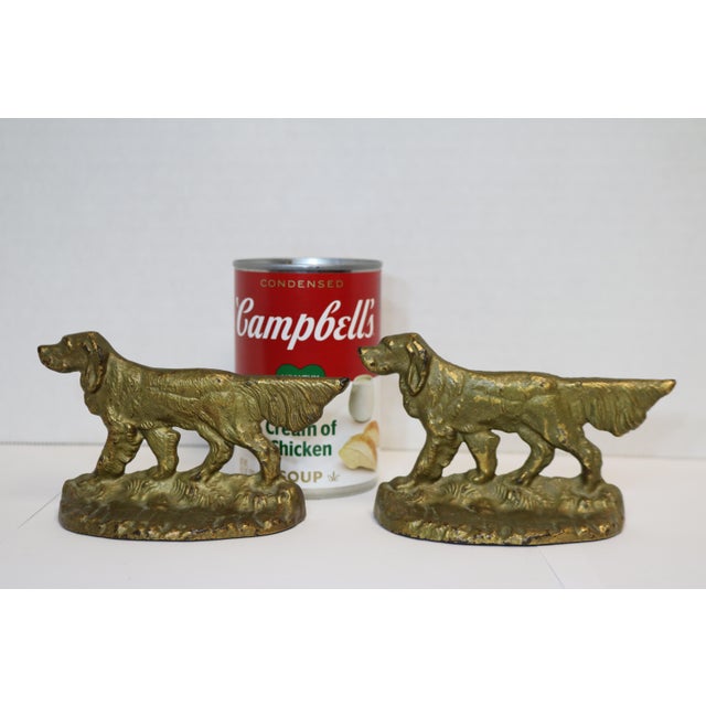 Antique Cast Iron Hunting Setter Bookends - a Pair For Sale - Image 10 of 10