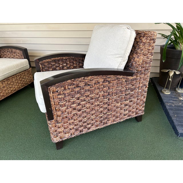 Classic Rattan Inc. Rattan Sofa & Lounge Chair, 2 Pieces Chairish