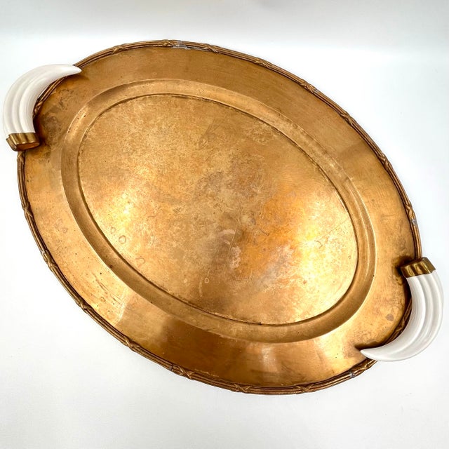 Add a touch of old-world sophistication and mid-century glamour to your space with this stunning vintage Italian oval...
