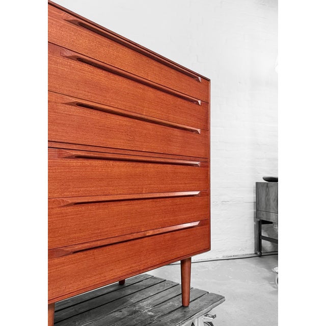 Vintage Teak Chest of Drawers by Ib Kofod-Larsen for Säffle, 1959 For Sale - Image 17 of 18