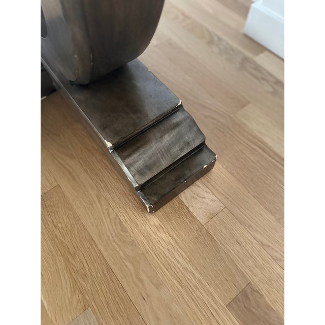 Chaddock Trestle Dining Table With Leaves For Sale - Image 11 of 11