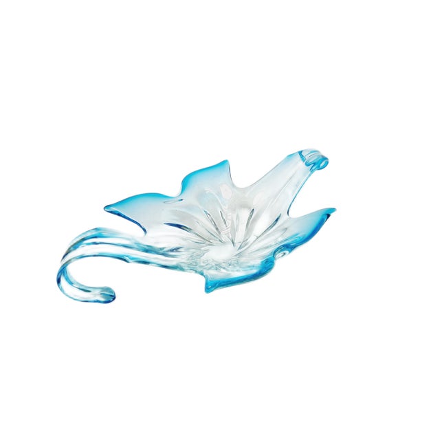 1950s Postmodern Sommerso Murano Glass Fruit Bowl from Mandruzzato, Italy, 1950 For Sale - Image 5 of 14