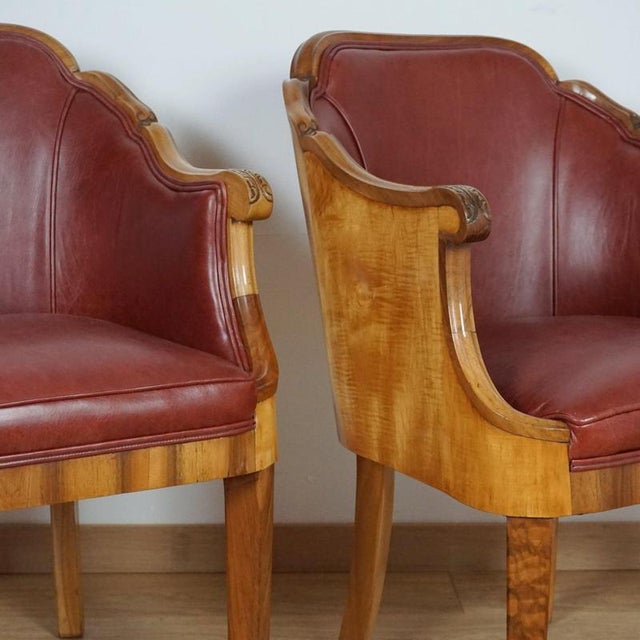 1930s Art Deco Armchairs by Maurice Adams, 1930s, Set of 2 For Sale - Image 5 of 14