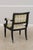 Textile Hickory Chair Upholstered Armchair & Ottoman For Sale - Image 7 of 18