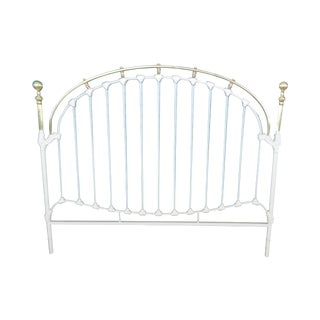 King Brass & Iron Headboard & Footboard For Sale