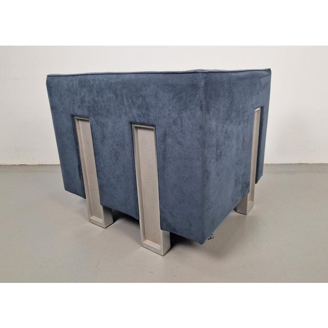 Blue Vintage Isu Chair by Shigeru Uchida for Pastoe, 1990s For Sale - Image 8 of 18
