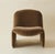 Taupe "Alky" Mohair Lounge Chairs Attributed to Giancarlo Piretti for Castelli 1960s For Sale - Image 8 of 12