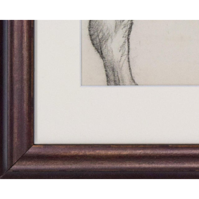Vintage Art Deco Era Nude Charcoal Figure Study Drawing by William B Pattengill 1934 For Sale In New York - Image 6 of 6