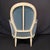 Antique French Louis XVI Painted Carved Loveseat and Pair of Bergeres -Set of 3 For Sale - Image 4 of 10