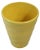 Mid Century Yellow Glaze Pottery Flower Vase Marked 715 For Sale In New York - Image 6 of 8