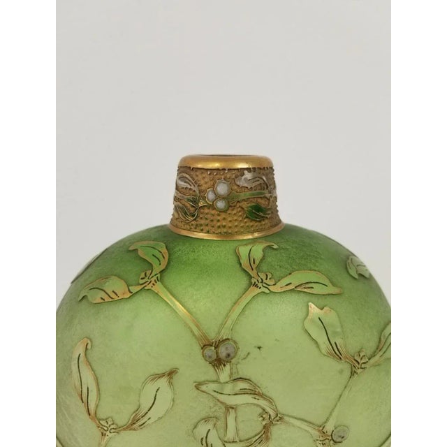 Late 19th Century Antique Daum Nancy Glass Bottle For Sale - Image 5 of 7