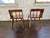 1970s HTF Pair Vintage MCM Rock Maple Telephone Step Side Tables Mid Century Modern For Sale - Image 5 of 16
