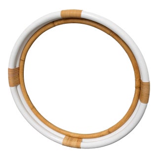 Serena & Lily Montara Rattan Mirror For Sale