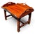Wood Classic Baker Brass Hardware Chippendale Butler's Tray Coffee Table With Hinged Drop-Down Leaves For Sale - Image 7 of 8