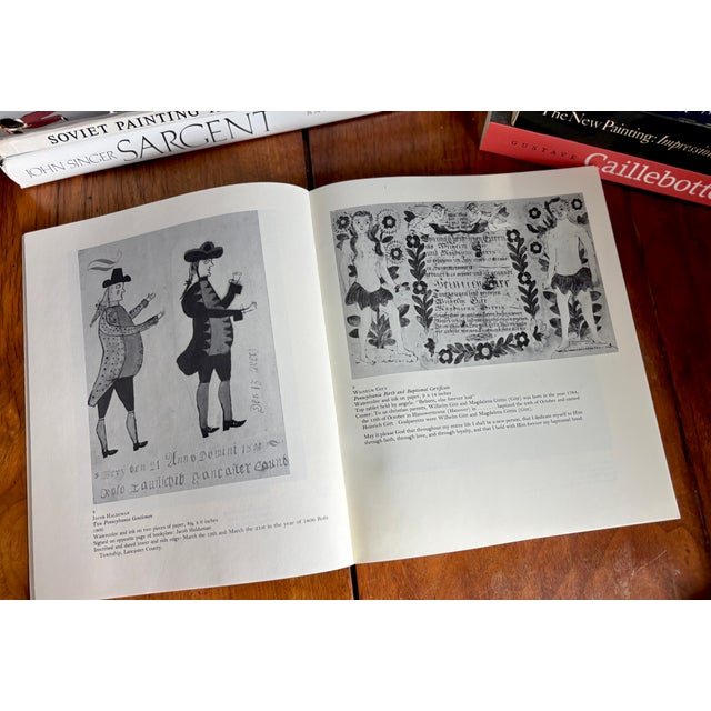 Paper 1973 First Edition "Nineteenth Century Folk Painting: Our Spirited Heritage" Museum Exhibition Art Book For Sale - Image 7 of 11