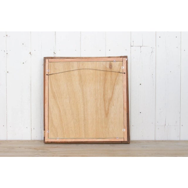 Wood Antique Carved Lattice Mirror For Sale - Image 7 of 10