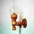 Rustic Portuguese Rustic Wood and Glass Wall Sconces, 1990s, Set of 2 For Sale - Image 3 of 11