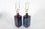 1960s Vintage Danish Sculptural Table Lamps with Glossy Dark Blue Glaze from Søholm, 1960s, Set of 2 For Sale - Image 5 of 17