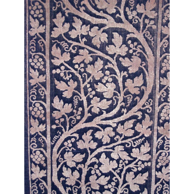 Baroque Fortuny Vintage Printed Velvet Border Circa 1930 For Sale - Image 3 of 10