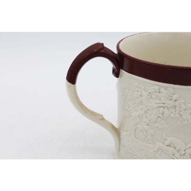 Early 19th Century Circa 1805-1810 English Davenport Hunt Motif Stoneware Mug For Sale - Image 5 of 7