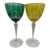 Murano Glass Wineglasses by LaMurrina For Sale