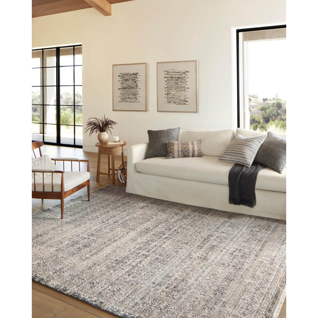 Contemporary Amber Lewis x Loloi Alie Sky / Stone 5'-3" x 7'-9" Area Rug For Sale - Image 3 of 8