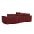 Willow Berry Red with Mauve Piping Modular 5-Piece Performance Velvet L Sectional For Sale - Image 4 of 5