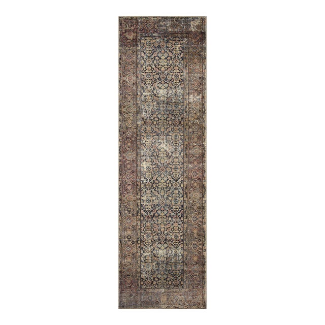 Amber Lewis x Loloi Morgan Denim / Multi 2'-3" x 9'-6" Runner Rug For Sale