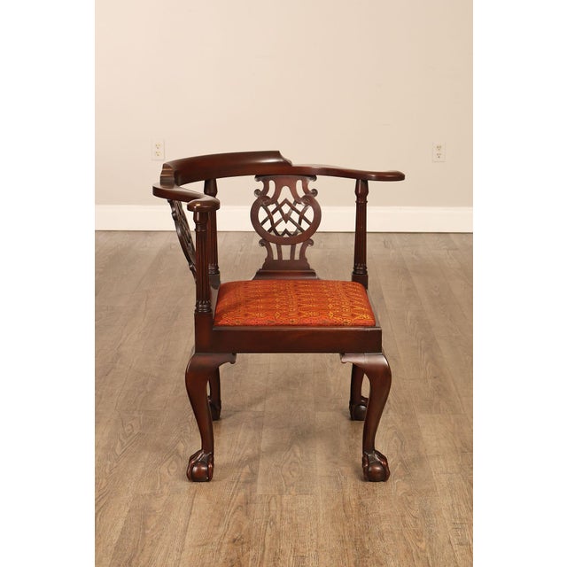 Kittinger Furniture Chippendale Style Mahogany CW-48 Corner Chair For Sale - Image 13 of 18