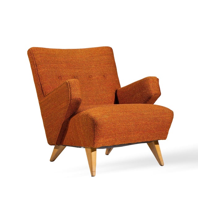 Knoll Jens Risom for Knoll Mid Century Lounge Chairs - Pair For Sale - Image 4 of 12
