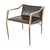 "Inizio" Dining Room Chair With Bronze and Tailor Made Leather For Sale In Los Angeles - Image 6 of 6