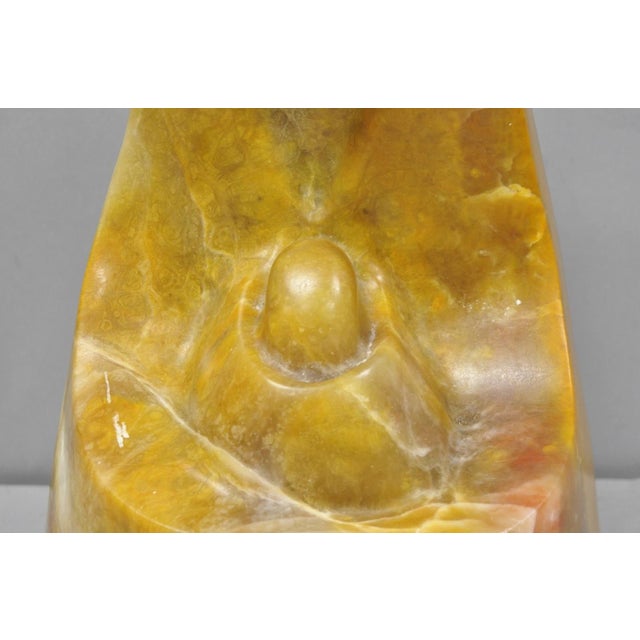 Late 20th Century Vintage Seymour Shuren Modern Carved Alabaster Mother & Child Figure Sculpture For Sale - Image 5 of 17