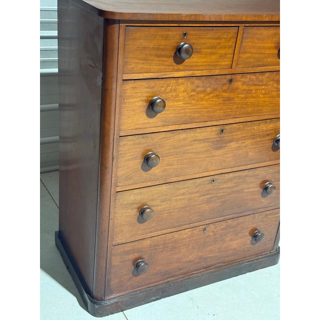 Antique Two Over Four Drawers - Mahogany Chest of Drawers From England For Sale - Image 10 of 18