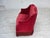 Danish 2-Seater Sofa in Red Velour with Ash Legs, 1970s For Sale - Image 14 of 18