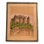 Lithograph Château De Luynes, Located in the Indre-Et-Loire Department in France by Barday Framed Signed Hand Colored For Sale