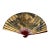 Large Decorative Asian Folding Fan Featuring a Hand-Painted Tiger For Sale