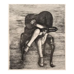 Rout "Futurista" Etching on Paper