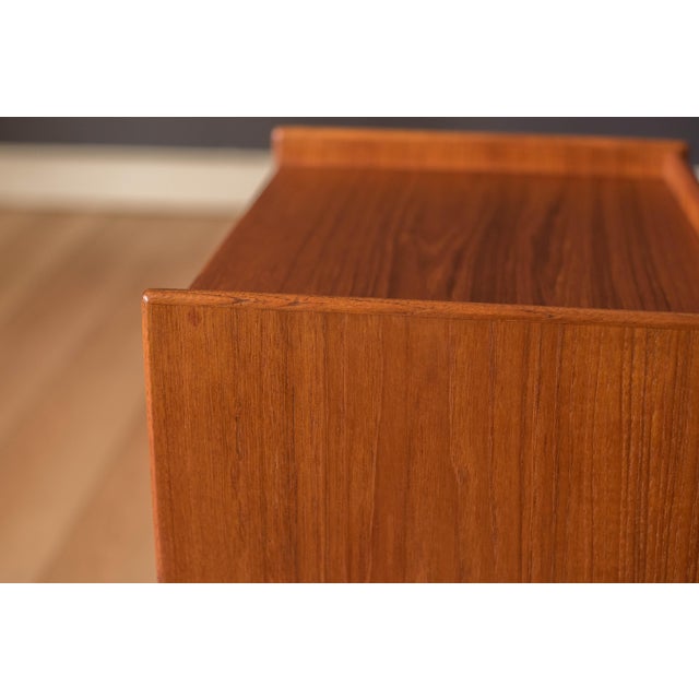 Vintage Danish Teak Bedside Nightstand End Table by Søborg Møbler For Sale - Image 12 of 18