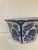 Asian Blue and White Porcelain Cache Pot For Sale - Image 3 of 9