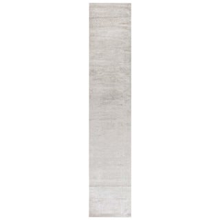 Modern Hand-Knotted Silk Runner by Doris Leslie Blau For Sale