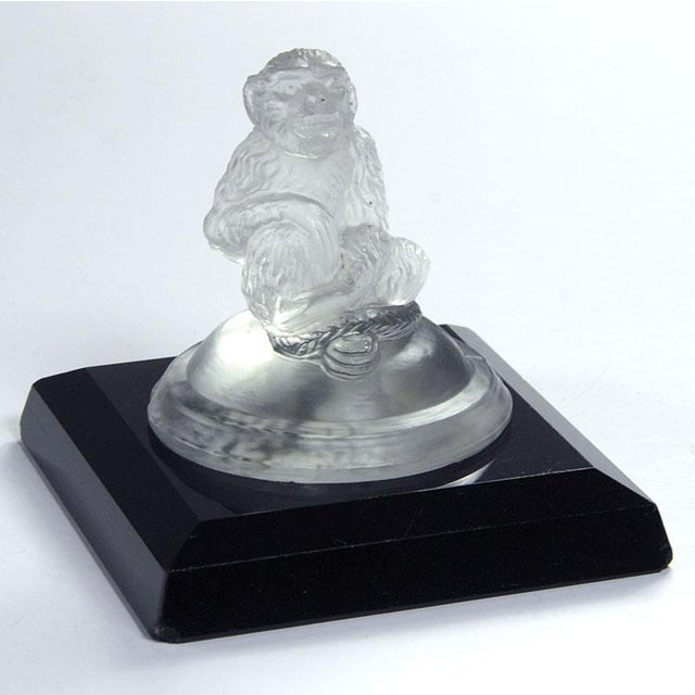 Vintage Glass Monkey Figurine, 1930s For Sale - Image 4 of 9
