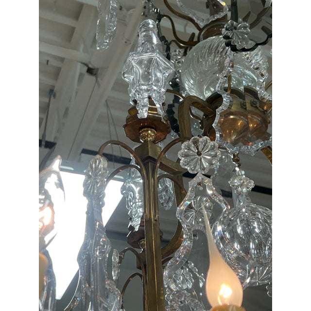 Palatial 19th Century French Louis XV Style Gilt Bronze and Crystal 16 ...