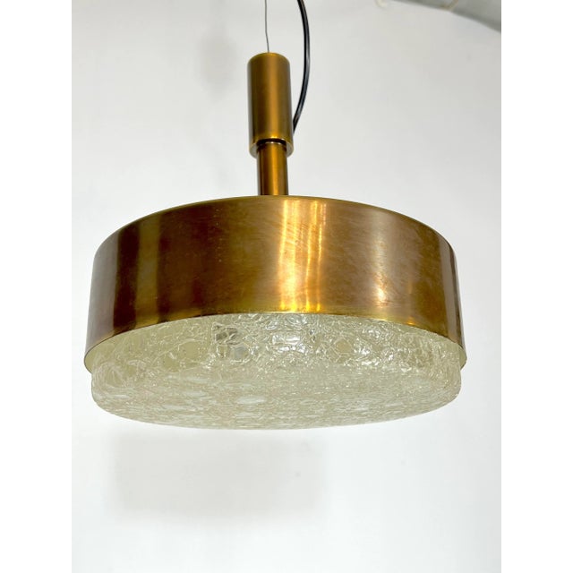 Stilnovo Mid-Century Brass Pendant Light from Stilnovo, 1950s For Sale - Image 4 of 14